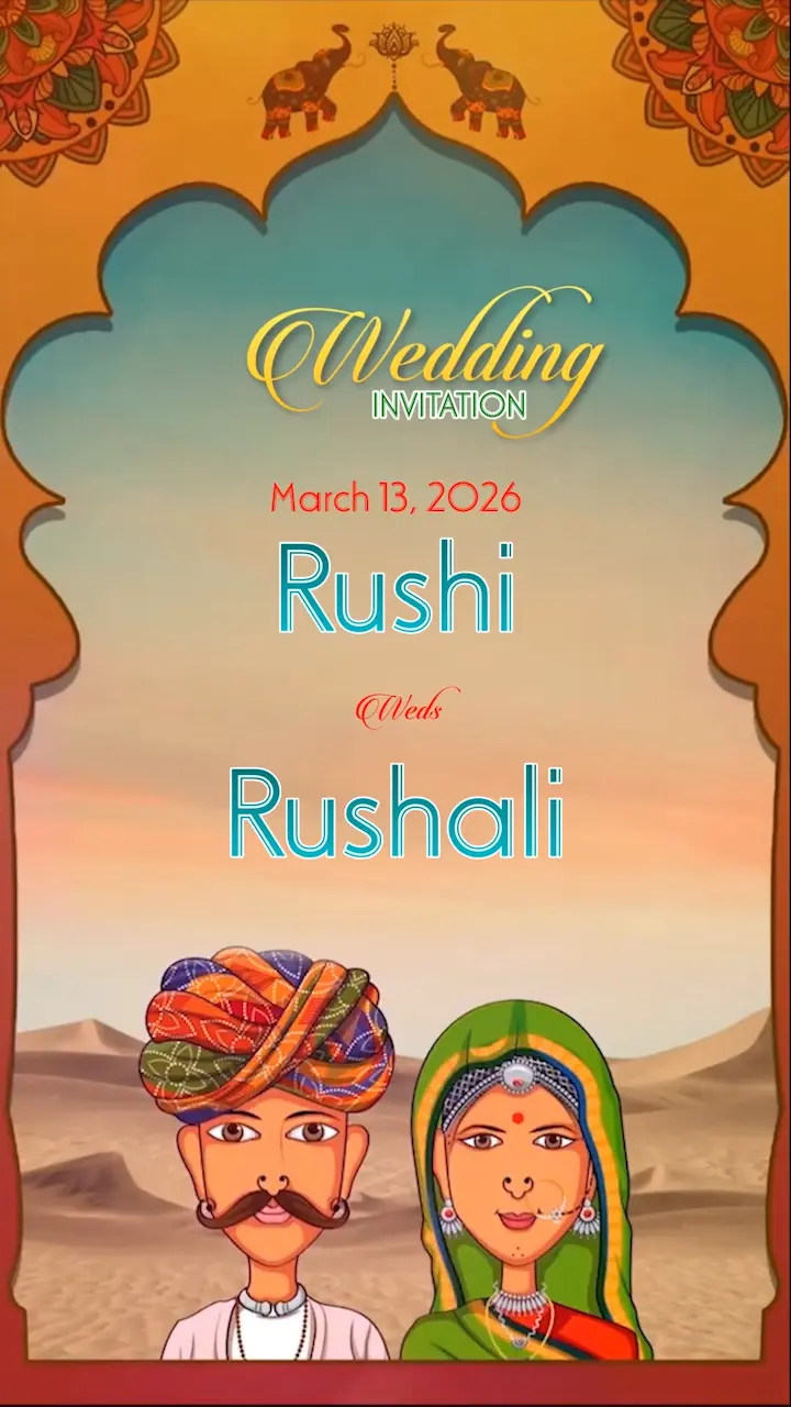 IM163 | Rajasthani Wedding Invitation