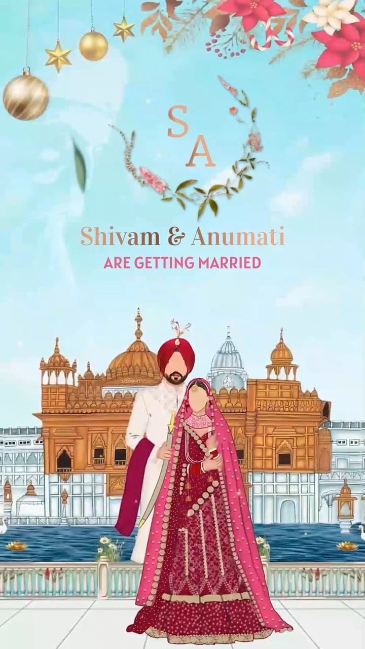 IM180 | Sikh Wedding Invitation