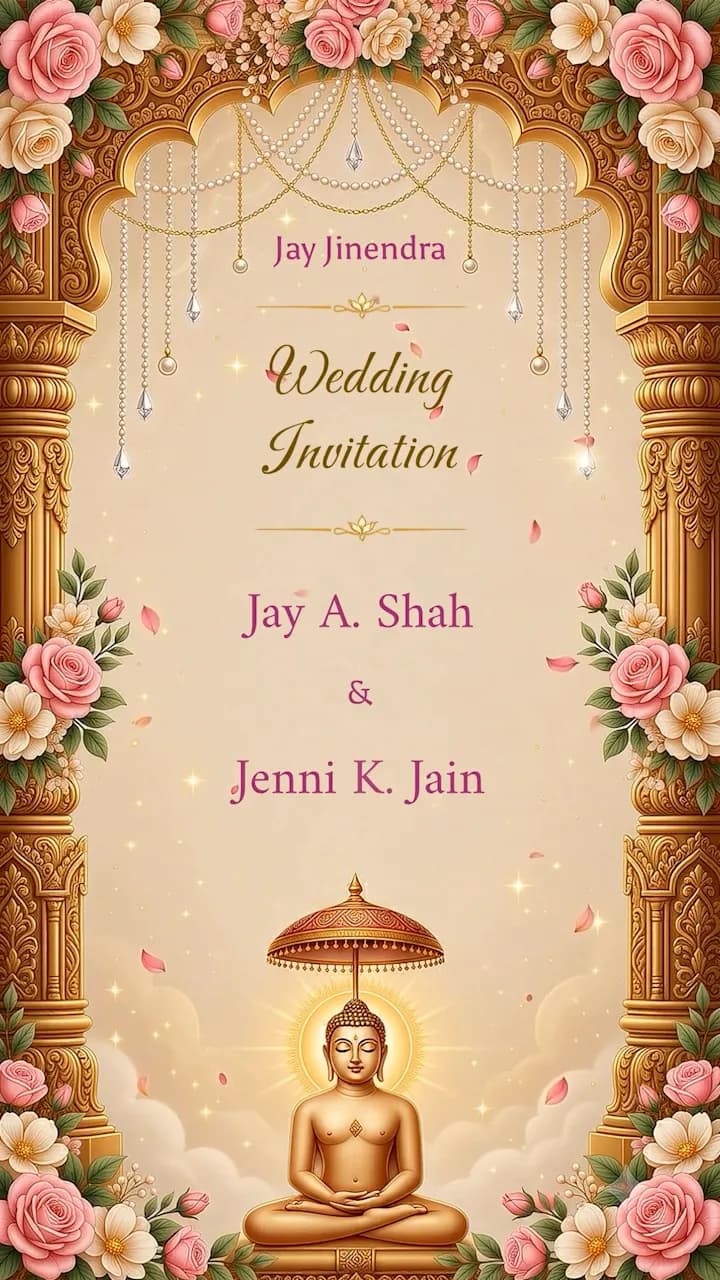 IM233 | Jain Wedding Invitation