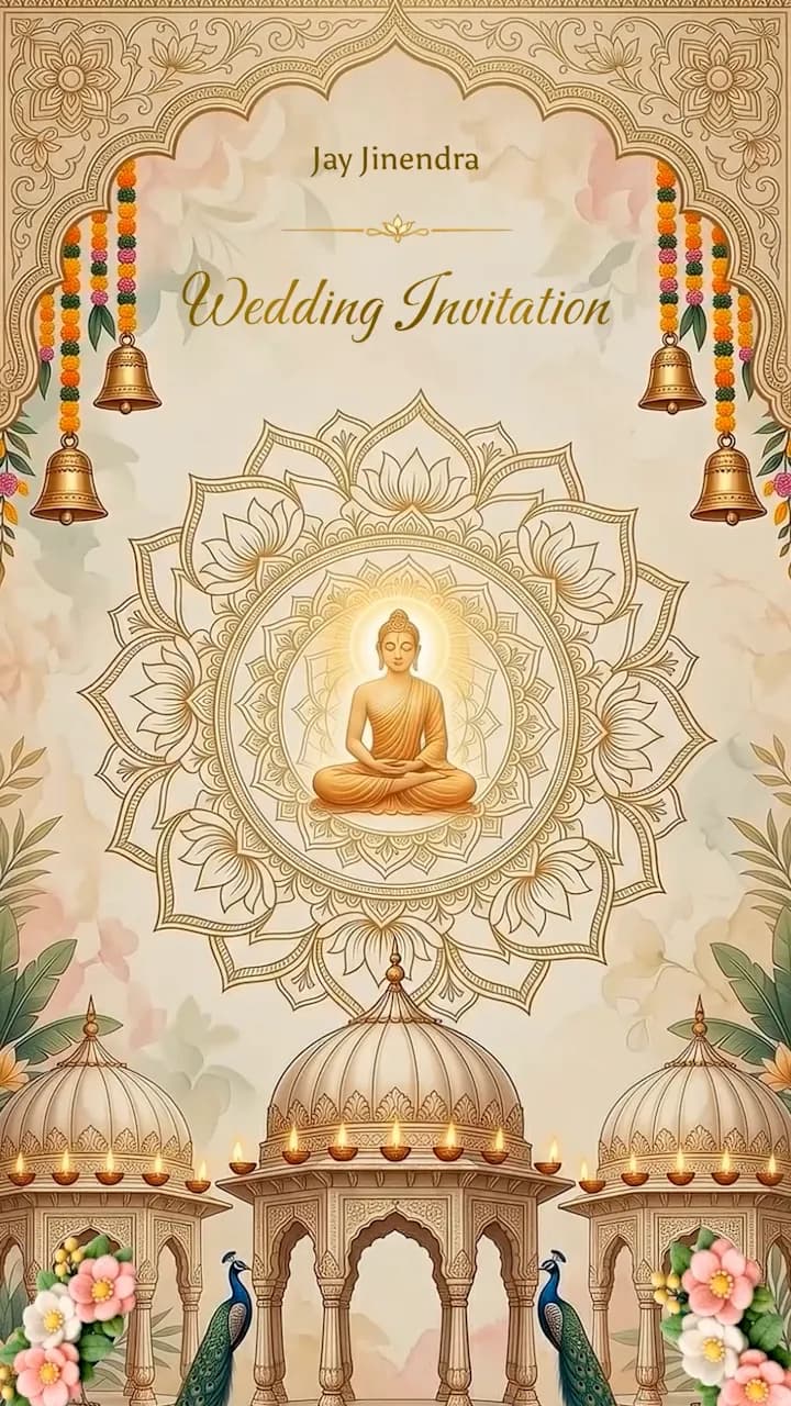 IM234 | Jain Wedding Invitation