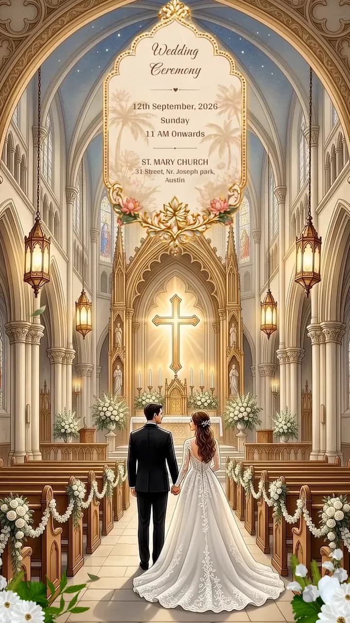 IM235 | Christian Wedding Invitation